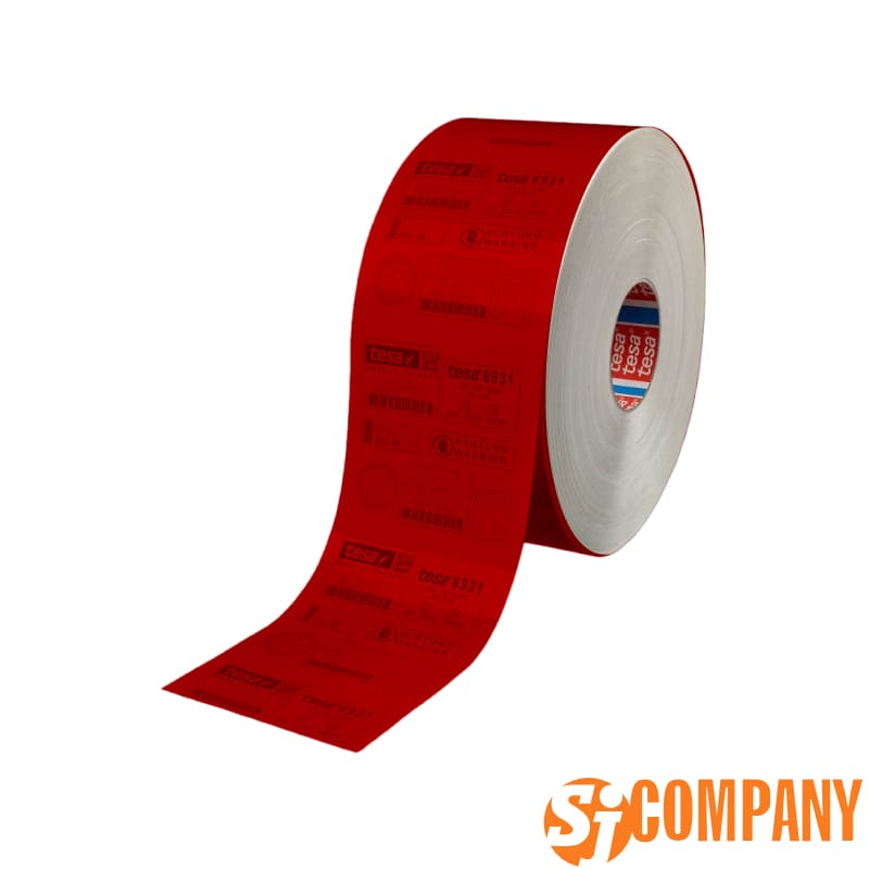 Секъюрити плёнка для гравировки TESA 6940/19 красная глянцевая/белая