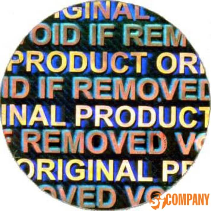 Голографическая Пломба-наклейка «ORIGINAL PRODUCT», «VOID IF REMOVED» Ø 15 мм