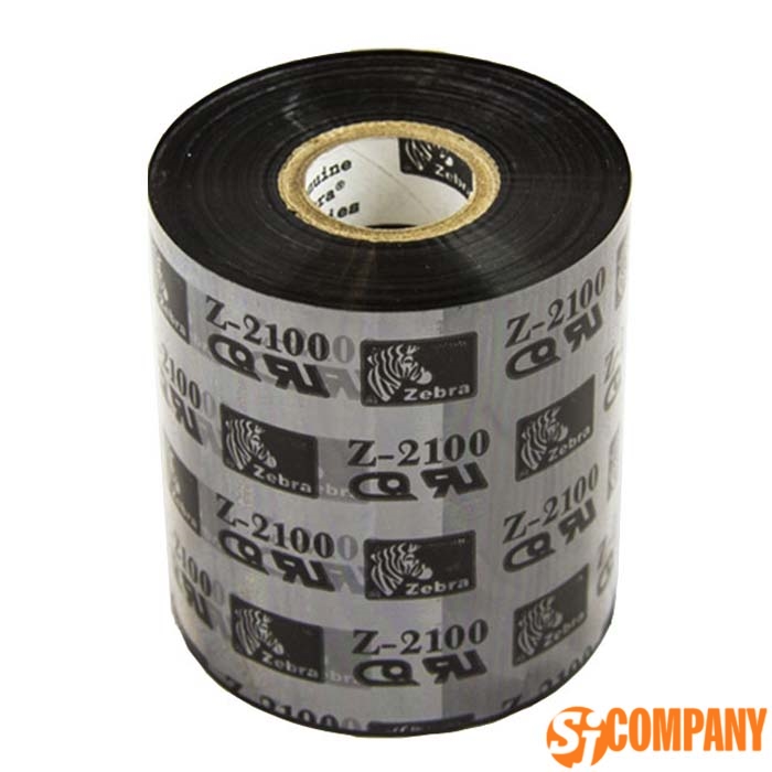 Риббоны для термотрансферного принтера Zebra 2100 High Performance Wax Black 40 мм/ 450 м